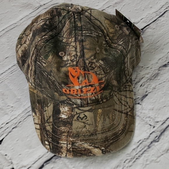 REALTREE Grizzley Snapback Vitronic 8314 Hat Camo/Flag NWT - Picture 7 of 7